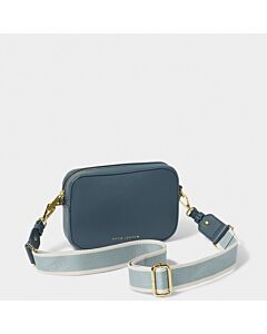 Katie Loxton Zana Mini Canvas Strap Crossbody Bag - Navy Blue